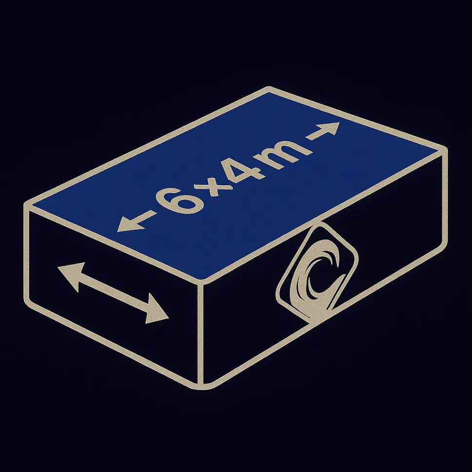 Obdélník 6x4 m svařená