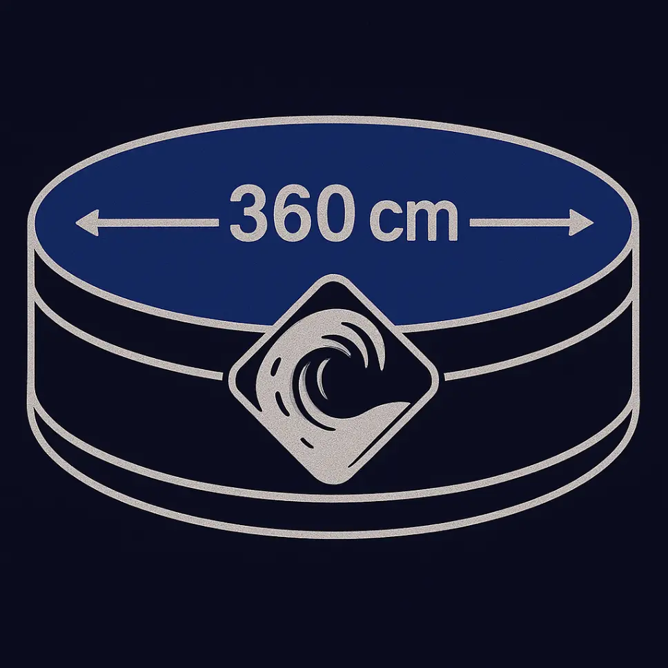 Kruh 360 cm (průměr) svařená