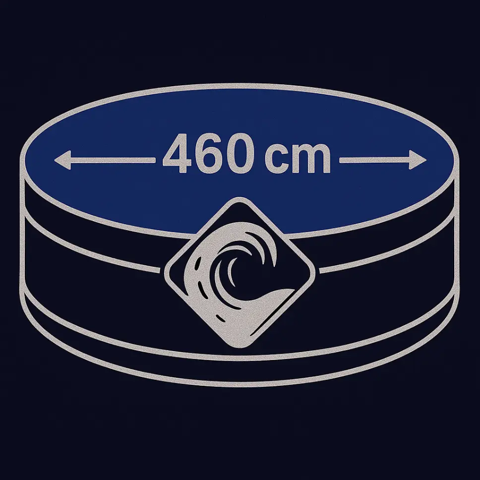 Kruh 460 cm (průměr) svařená